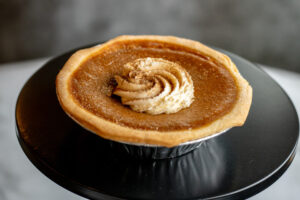 Custom mini pumpkin pie as made famous by Sweets by Diane in Roseville, Minnesota