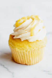 Vanilla cupcake with vanilla frosting as made famous by Sweets by Diane in Roseville, Minnesota